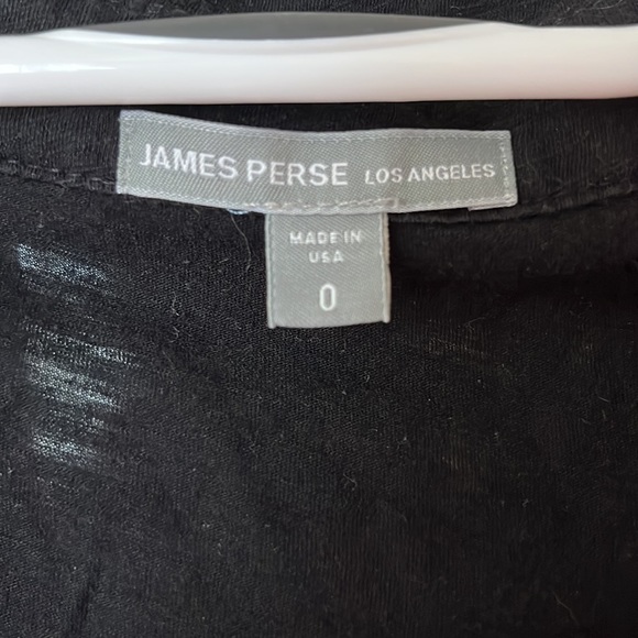 james perse black 100% cotton blouse - Picture 3 of 3
